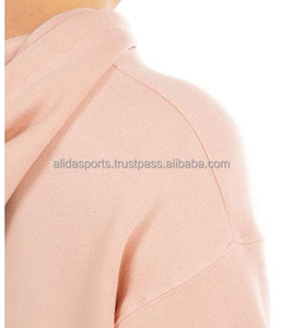Sudadera bordada con hombros caídos para mujer, ropa informal 100% Original de algodón de secado rápido, sudadera bordada con forro anticontracción - Product Image 4