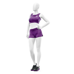 Conjunto Deportivo de 2 Piezas para Mujer, Top Deportivo y Pantalones Cortos, Ropa Deportiva para Yoga, Gimnasio, Ejercicio, Secado Rápido, Venta al Por Mayor Personalizada - Product Image 5