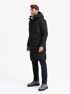 Wholesale Custom Winter <b>Long</b> Puffer <b>Jacket</b> with Zipper Closure Stand Collar <b>Waterproof</b> Seamless Custom Print Logo - Product Image 2