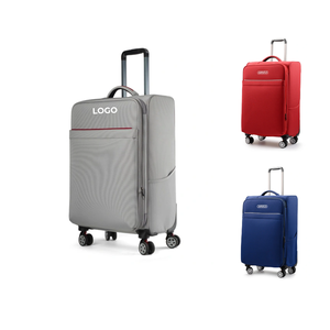 215 Medium 24 Inch Front Open 4 Wheel Hard Shell Waterproof Nylon Luggage with TSA <b>Lock</b> 30kg Load Capacity Travel Bag - Product Image 1