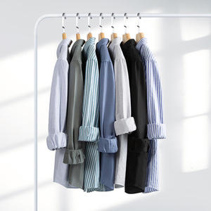 เสื้อเชิ้ตเดรสแขนยาวผู้ชายปักโลโก้ตามสั่ง ผ้าฝ้ายซาติน 100% ปกคอพับได้ ไม่หดตัว เป็นมิตรกับสิ่งแวดล้อม บริการจัดหาแบบ OEM - Product Image 6