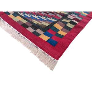Tapis en coton moderne, doux et robuste, tissé à la main, design uni, antidérapant, lavable, idéal pour une utilisation quotidienne dans les foyers très occupés - Product Image 4