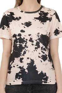 Camiseta para Mujer, Transpirable, Ropa de Verano, Corte Ajustado, Básica, 2025, Algodón, Cuello Redondo, Informal - Product Image 1