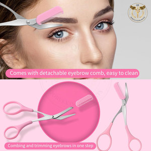 Ergonomic Grip Professional Eyebrow Scissors Beauty Care Best Quality Trimming Top Selling <b>Makeup</b> <b>Tool</b> - Product Image 3