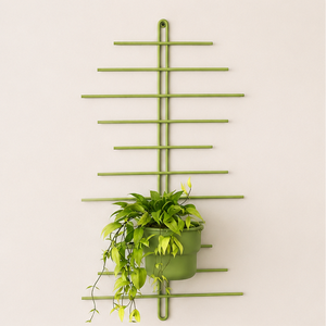 Support mural minimaliste exclusif en métal pour plantes avec pot suspendu, idéal pour la décoration intérieure et extérieure de la maison et du balcon - Product Image 4