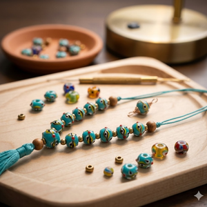 Perles en verre soufflé de 16 mm en gros pour la fabrication de bijoux |   Perles dorées, noires, bleues, blanches, roses, violettes pour accessoires de bricolage - Product Image 5