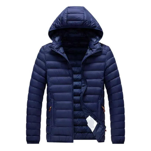 Warm Quilted Bomber <b>Jacket</b> with Full <b>Zip</b> Casual Winter Coat for Men Windproof and Insulated Puffer Outwear Letter Pattern - Product Image 4