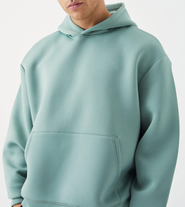 เสื้อฮู้ดดี้ยูนิเซ็กซ์ ผ้าฝ้าย โพลีเอสเตอร์ อีลาสเทน ทรงโอเวอร์ไซส์ บ็อกซี่  แบบเรียบ  สำหรับผู้ชาย คุณภาพสูง - Product Image 2