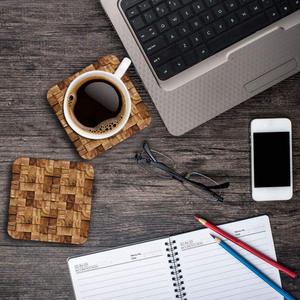 Designer Wooden MDF <b>Drink</b> <b>Coasters</b> Stylish Coffee Cup Pads for Home Office Kitchen Bar Perfect Housewarming Gift - Product Image 5