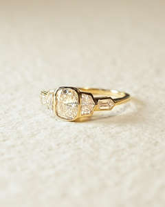 Anillo Unisex de Oro Blanco de 14k con Diamante de Corte Cojín, Cultivado en Laboratorio IGI/GIA, Estilo Vintage, para Boda/Compromiso, Regalo de Aniversario - Product Image 4