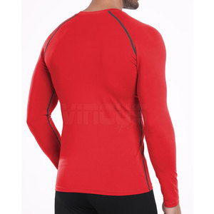 Camisetas deportivas térmicas para hombre de alta calidad con MOQ bajo, logotipo personalizado impreso, mejor precio. - Product Image 2