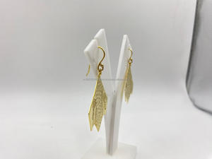 Boucles d'oreilles pendantes en argent Sterling 925 pour femmes élégantes plaquées or Style classique religieux intemporel pour les mariages fêtes cadeau - Product Image 2