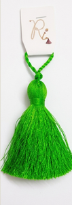 Décoration suspendue en tissu vert avec pompons, style bohème, accessoire de décoration pour salon - Product Image 2