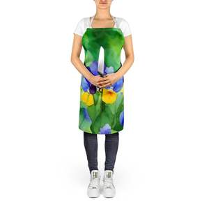 Illinois Violet Watercolor Unisex Large Multicolor Adult <b>Apron</b> for Cooking Baking Crafts Gardening <b>Kitchen</b> Server for Men <b>Women</b> - Product Image 5