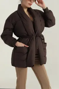 Abrigos Suaves para Mujer, Chaqueta de Invierno Ajustada a la Moda, Chaqueta Acolchada Personalizada, Abrigos para Mujer de Talla Grande - Product Image 4