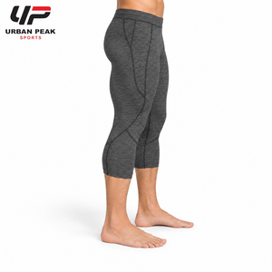 Lightweight <b>Men</b> Capri <b>Legging</b> Featuring Quick Dry Material Comfortable Waistband And Easy Movement <b>For</b> Daily Exercise - Product Image 2