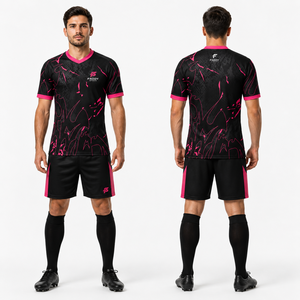 Ensemble de maillots de football personnalisés par sublimation, respirant, à séchage rapide, uniforme de football, vêtements d'entraînement, pour hommes, enfants, équipes sportives, kit de football - Product Image 3