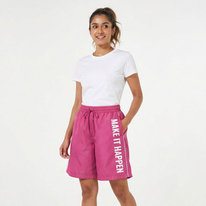 <b>Women</b> Windbreaker <b>Shorts</b> Casual 100% Nylon Polyester Cotton Mid Drawstring Waist rain Printed Windbreaker <b>Shorts</b> Ladies - Product Image 2