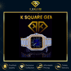 Reloj de Cuarzo con Diamantes, Cuadrado, de Lujo, VVS, Analógico Automático, Resistente al Agua, con Correa de Silicona y Acero Inoxidable, Precio Bajo, Suministro Directo de Fábrica - Product Image 6