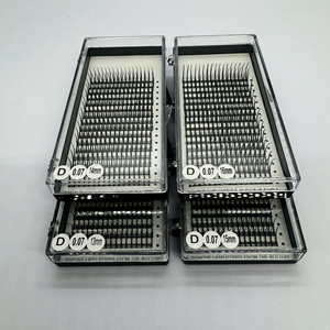 Professional <b>Premade</b> Handmade Synthetic Hair Natural Long Spike Eyelash Extensions 7mm-25mm CC/DD/M/L/LD Curl Custom Logo - Product Image 6