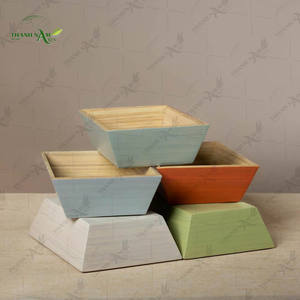 Bandeja de Almacenamiento de Bambú Tejido, Bandeja Organizadora de Bambú Ecológica Hecha a Mano para Uso en el Hogar y la Cocina - Product Image 5