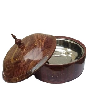 Donga de madera personalizada respetuoso con el medio ambiente, vajilla de cocina con Led de madera, para exterior, interior de madera, de acero inoxidable - Product Image 1