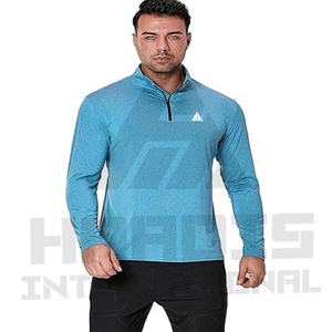 T-shirt à manches longues respirant pour homme, t-shirt à manches longues uni décontracté pour homme - Product Image 3