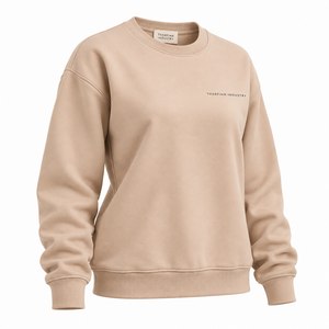 Sudadera de mujer con logo impreso en DTF, color sólido, hombros caídos, estilo streetwear, OEM, calidad premium, 100% algodón, personalizada. - Product Image 6