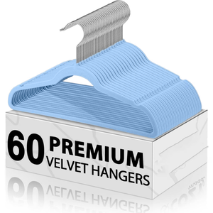 New Creative Heavy Duty Flexible Eco-Friendly Single Tier Tie Hanger Velvet Non-slip Wardrobe Bag <b>Tools</b> Pavico Vietnam Factory - Product Image 4