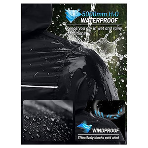 Mens Rain <b>Jacket</b> & Coats <b>Packable</b> Lightweight Waterproof Windbreaker Hooded for Golf Cycling Hiking Outdoor Breathable Casual - Product Image 3