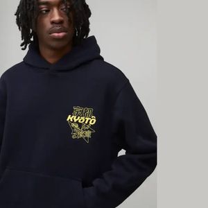 Sudadera con Capucha Holgada de Algodón para Hombre, Estampado Gráfico 3D, Estilo Urbano Moderno, Transpirable, para Primavera, Estilo de Vida al Aire Libre - Product Image 2