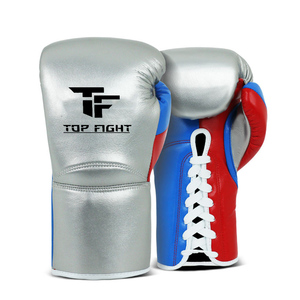 ถุงมือชกมวย PU แบบกำหนดเอง พิมพ์ลายสำหรับนักมวย MMA คิกบ็อกซิ่ง ฝึกซ้อม ถุงมือชกมวยหนังแท้ สกรีนโลโก้ได้ - Product Image 2