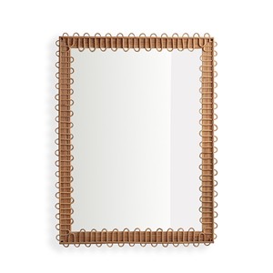 New Rattan Wall <b>Mirror</b> Rectangular <b>Mirror</b> Frame Woven <b>Mirror</b> Decor Rustic Wall <b>Hanging</b> <b>Mirror</b> Ideal For Living Room Home Decor - Product Image 6