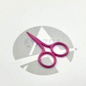 Ciseaux à broder miniatures en acier inoxydable, couleur magenta intense, pointe fine et aiguisée, coupe-fil, outil de couture et de loisirs créatifs - Product Image 4