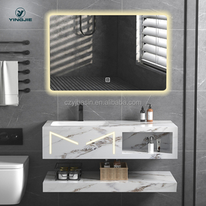 Meubles <span class=keywords><strong>de</strong></span> salle <span class=keywords><strong>de</strong></span> bain flottants muraux étanches avec lavabo intégré - Product Image 6