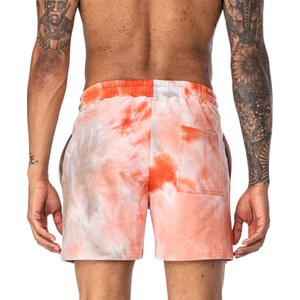 Pantalones Cortos Deportivos para Hombre, Color Naranja Tie-Dye, Transpirables, Casuales, para Gimnasio y Descanso, Ideales para el Verano - Product Image 6