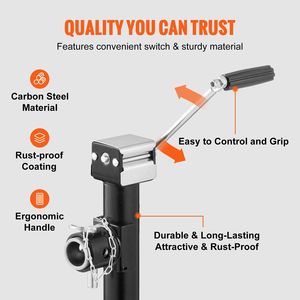 5000 lb <b>Weight</b> Capacity Welding-on Trailer Tongue Jack <b>Stand</b> 5000 lb <b>Weight</b> Capacity <b>Stand</b> Trailer Boat Watercraft Trailers - Product Image 4