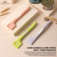 Spatule en silicone pour nourriture humide pour animaux de compagnie, efficace, facile à utiliser, évite le gaspillage, cuillère pour boîte de nourriture pour animaux