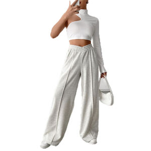 Pantalon de jogging homme à entrejambe bas, coupe courte, style décontracté streetwear, tissu doux, broderie personnalisée, fournisseur de pantalons à entrejambe bas - Product Image 2