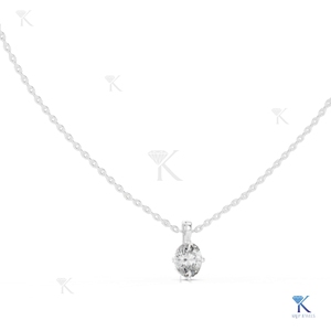 Lab Grown Diamond 1.00 CT Brilliant Cut Solitaire <b>Pendant</b> Necklace 14K/18K <b>Solid</b> <b>Gold</b> Women's Wedding Party Jewelry Factory - Product Image 3