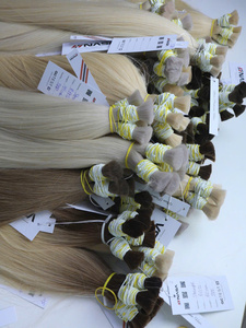 Extensions de cheveux vierges de qualité supérieure, directement de l'usine vietnamienne, en vrac, lisses, couleur claire, décolorées, douces et soyeuses - Product Image 3