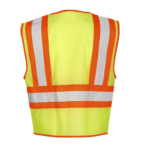 Autumn Safety Workwear Reflective Vest Outer Wear High Visibility Breathable Canvas Men's Construction <b>Security</b> <b>Equipment</b> 3D - Product Image 2