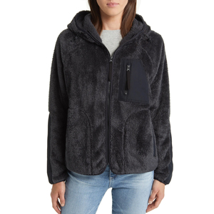 Chaqueta de forro polar Sherpa para mujer, cuello alto, cremallera completa, abrigo de invierno estilo Teddy, informal, para exteriores, bordado personalizado, venta al por mayor - Product Image 2