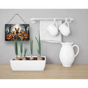 Nouveau Norwich Terrier Spooky Halloween Aluminium Métal Tenture Murale Multicolore 8HX12W Cuisine Bar Salle De Bains Plaque pour La Décoration Intérieure - Product Image 3