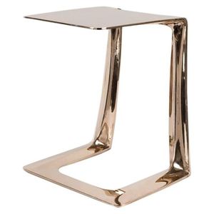 Oxford Hugging End <b>Table</b> Hugging Design <b>Side</b> <b>Table</b> Sculptural Metal Base Luxury Accent <b>Table</b> Designer Modern Furniture Antique - Product Image 3