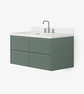 Meuble de salle de bain OEM Xerxes 42 pouces, vasque simple, uniquement le meuble, 4 options de finition, vente en gros, usine du Vietnam - Product Image 3