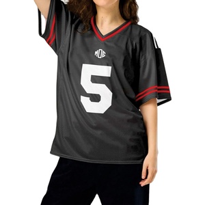 <b>Classy</b> Wholesale Oversized Unisex Streetwear American Football Jersey 100% Polyester <b>Top</b> Custom Number OEM Manufacturer - Product Image 2