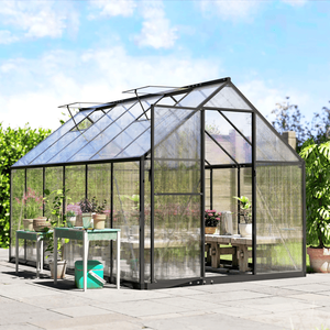 Serra Moderna per Casa con Vetro Temperato e Telaio in PE/Metallo per Coltivazione Indoor di Piante, Idroponica Domestica, Eventi Nuziali - Product Image 3