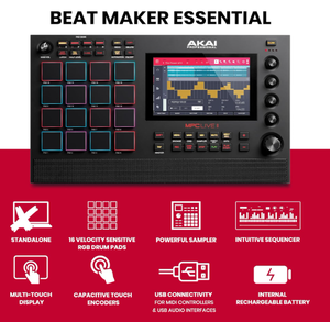 MEILLEURE OFFRE POUR NOUVEAU Contrôleur de production musicale professionnel MPC Live II avec pads colorés et écran tactile - Product Image 2