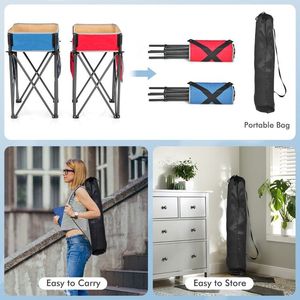 Set di 2 Tavoli Pieghevoli da Campeggio con Ampio Vano Portaoggetti per Picnic - Product Image 5